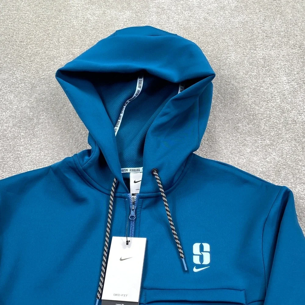 Nike Sabrina Dri FIT Hoodie Women XS Teal Blue Full Zip Basketball IH3916